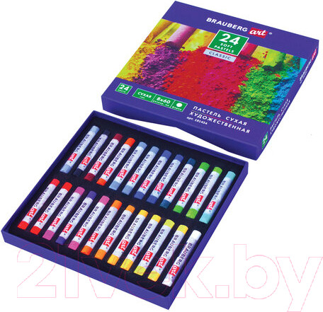 Изображение товара Набор сухой пастели Brauberg Art Classic / 181454 (24цв)