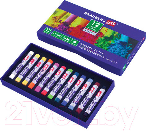 Изображение товара Набор сухой пастели Brauberg Art Classic / 181453 (12цв)