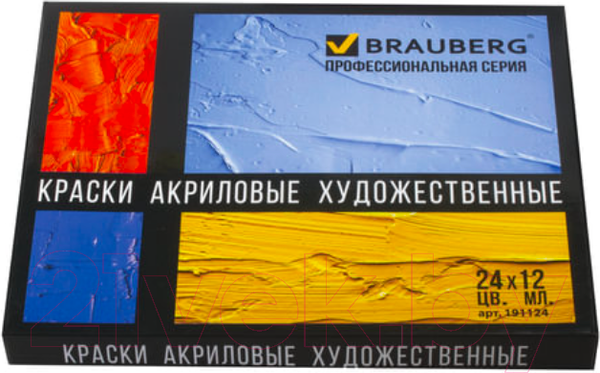 Изображение товара Акриловые краски Brauberg 191124 (24цв)