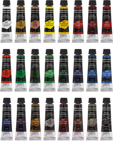 Изображение товара Акриловые краски Brauberg 191124 (24цв)
