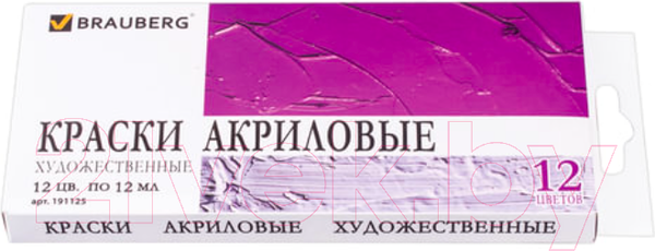Изображение товара Акриловые краски Brauberg 191125 (12цв)