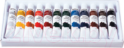 Изображение товара Акриловые краски Brauberg 191125 (12цв)