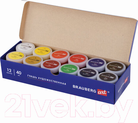 Изображение товара Гуашь Brauberg Art Classic / 191586 (12цв)