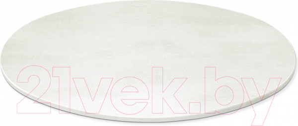 Изображение товара Обеденный стол Sheffilton SHT-TU14/120-80 МДФ овальный (черный муар/бетон крем)