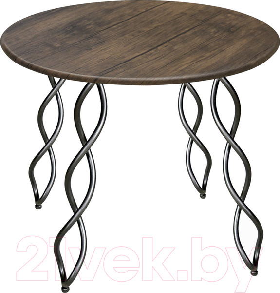 Изображение товара Обеденный стол Sheffilton SHT-TU17/80 МДФ (черный муар/палисандр)