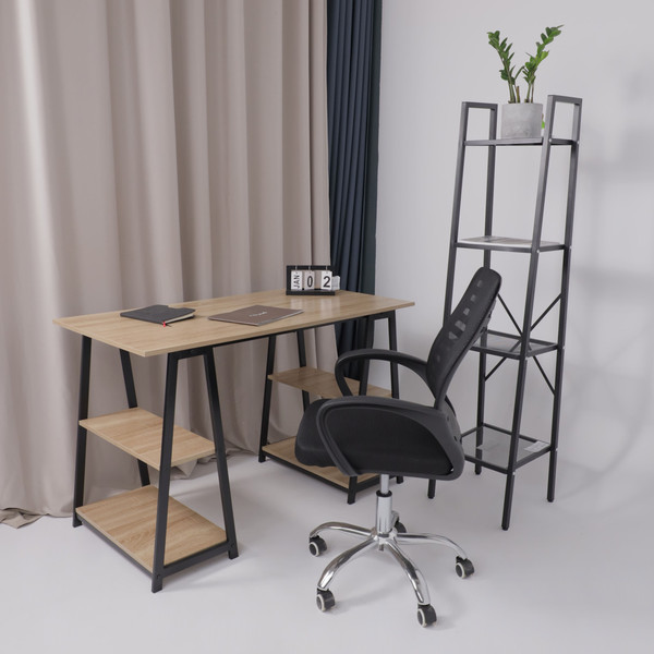 Изображение товара Кресло офисное AksHome Consul PL (ткань/сетка, черный)