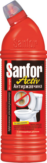 Изображение товара Чистящее средство для унитаза Sanfor Activ антиржавчина (750г)