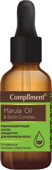 Изображение товара Масло для волос Compliment Marula Oil & Biotin Complex Ревитализирующее масло-концентрат (25мл)