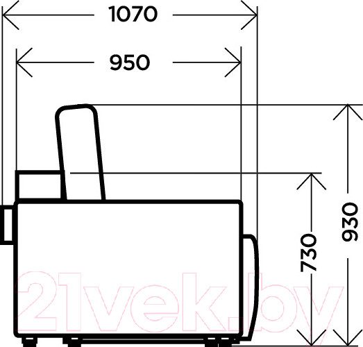 Изображение товара Диван Комфорт-S Марсель (долоре 56)