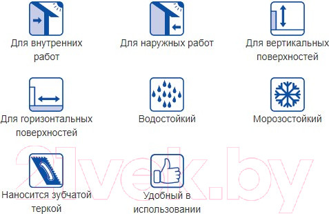 Изображение товара Клей для плитки Тайфун Люкс Эластичный (25кг)