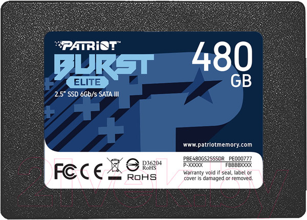 Изображение товара SSD диск Patriot Burst Elite 480GB (PBE480GS25SSDR)