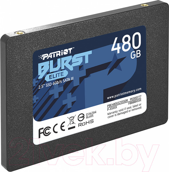 Изображение товара SSD диск Patriot Burst Elite 480GB (PBE480GS25SSDR)