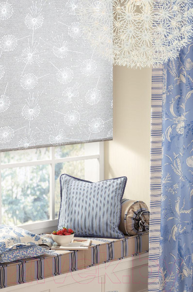 Изображение товара Рулонная штора Эскар Одуванчик 90x170 / 379230901701 (белый)