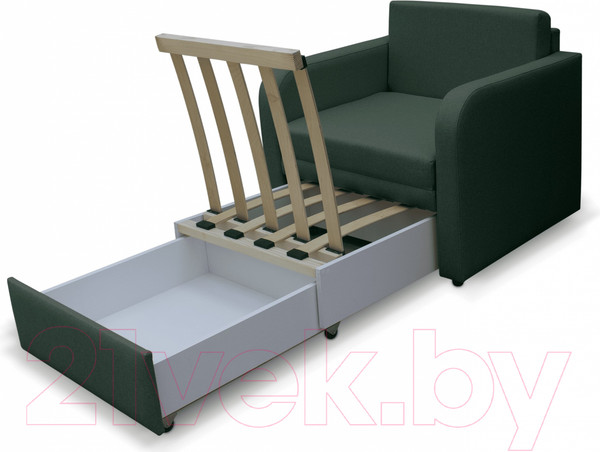 Изображение товара Кресло-кровать Brioli КК Пино Т (J8/темно-зеленый)