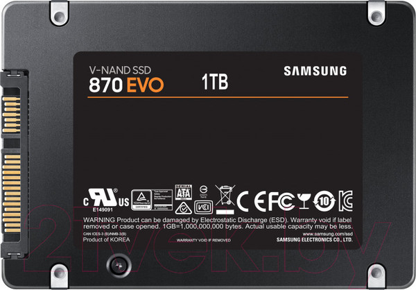 Изображение товара SSD диск Samsung 870 Evo 1TB (MZ-77E1T0BW)