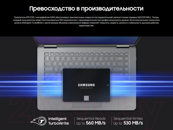 Изображение товара SSD диск Samsung 870 Evo 1TB (MZ-77E1T0BW)