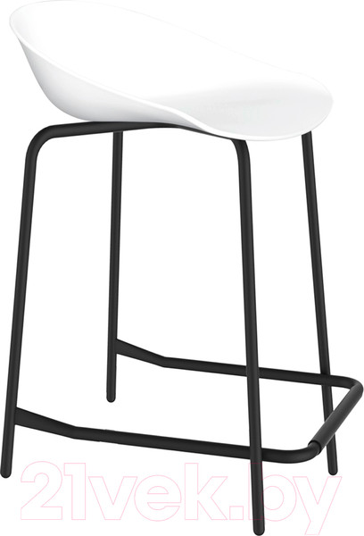 Изображение товара Стул барный Sheffilton SHT-ST19/S29-1 (белый/черный муар)