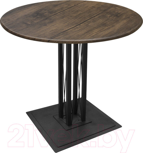 Изображение товара Обеденный стол Sheffilton SHT-TU6-BS1/80 МДФ (черный муар/палисандр)