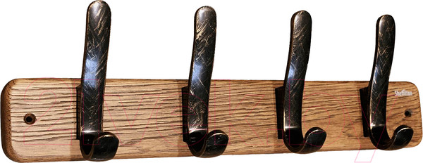 Изображение товара Вешалка для одежды Sheffilton SHT-WH20 (брашированный коричневый/черный золотая патина)