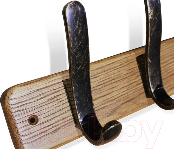 Изображение товара Вешалка для одежды Sheffilton SHT-WH20 (брашированный коричневый/черный золотая патина)