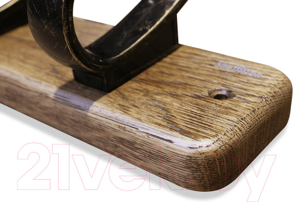 Изображение товара Вешалка для одежды Sheffilton SHT-WH20 (брашированный коричневый/черный золотая патина)