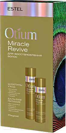 Изображение товара Набор косметики для волос Estel Otium Miracle Revive для восстановления волос Шампунь+Бальзам (250мл+200мл)