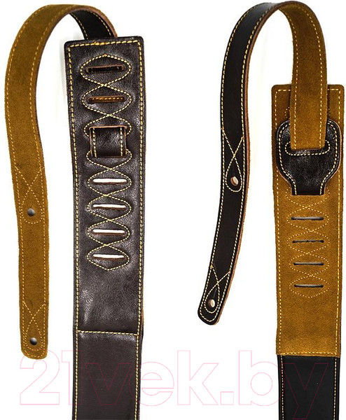 Изображение товара Ремень для гитары Soldier STP-GL-0204 (коричневый/металл)