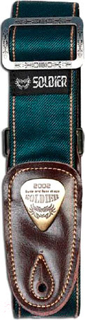 Изображение товара Ремень для гитары Soldier STP13104 (зеленый)