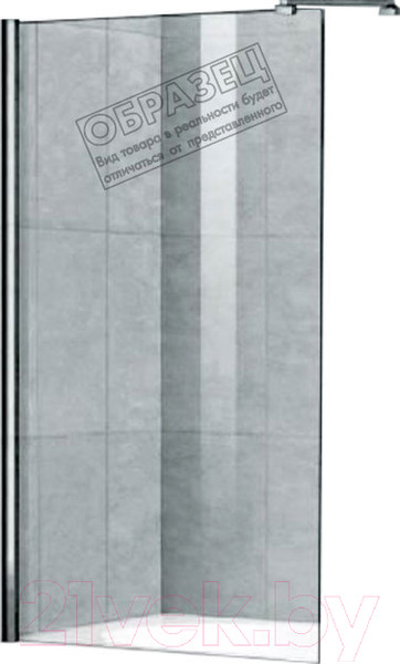 Изображение товара Стеклянная шторка для ванны Cezares LIBERTA-V-1-90/155-C-NERO