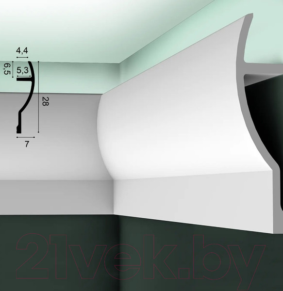 Изображение товара Карниз для светодиодной ленты Orac Decor C372