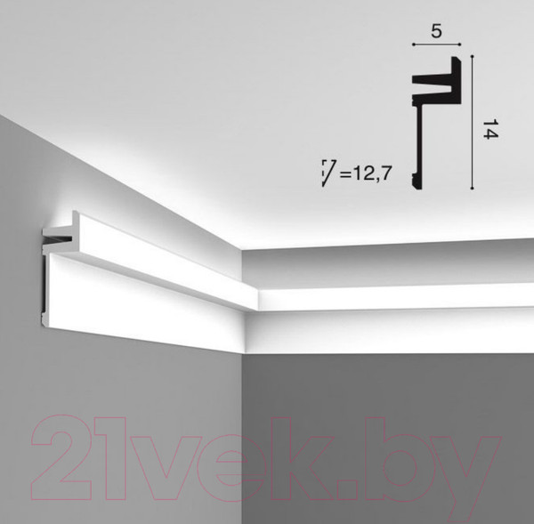 Изображение товара Карниз для светодиодной ленты Orac Decor C382