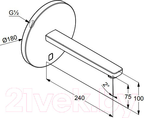 Изображение товара Смеситель Kludi Zenta 3840305