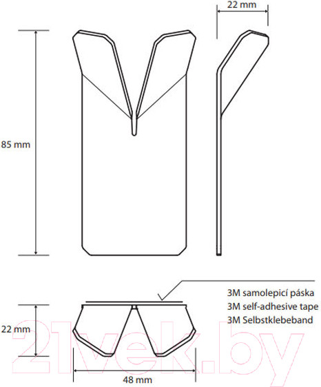 Изображение товара Крючок для ванной Bemeta Niva 101106035