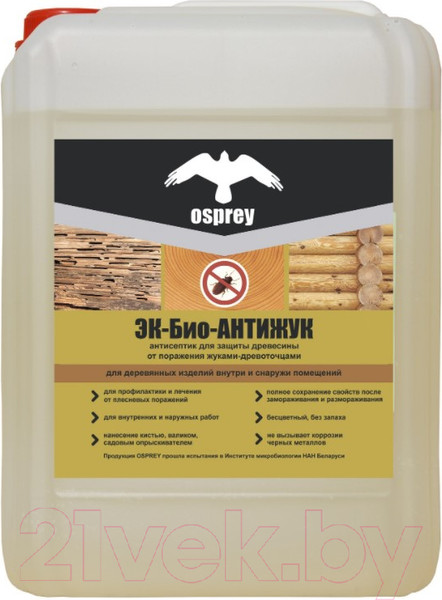 Изображение товара Антисептик для древесины Osprey Эк-Био Антижук (10л)