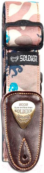 Изображение товара Ремень для гитары Soldier STP13062 (кремовый/кофейный)