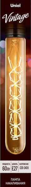 Изображение товара Лампа Uniel Vintage IL-V-L28A-60-GOLDEN-E27 CW01 / UL-00000484