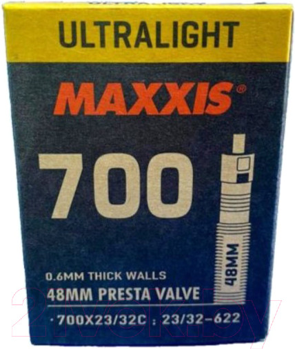 Изображение товара Камера для велосипеда Maxxis Ultralight 700x23/32C LFVSEP48 / EIB00100000