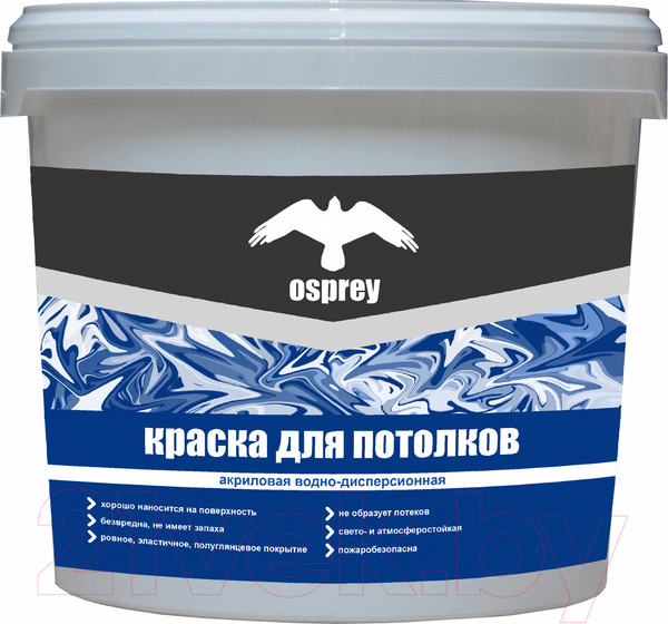 Изображение товара Краска Osprey Интерьерная для потолков ВД-АК-201 (7кг, белый)