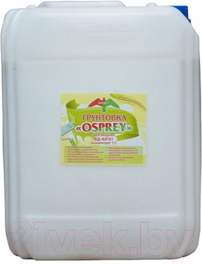 Изображение товара Грунтовка Osprey ВД-АК-01 адгезионная концентрат 1:1 (10л)