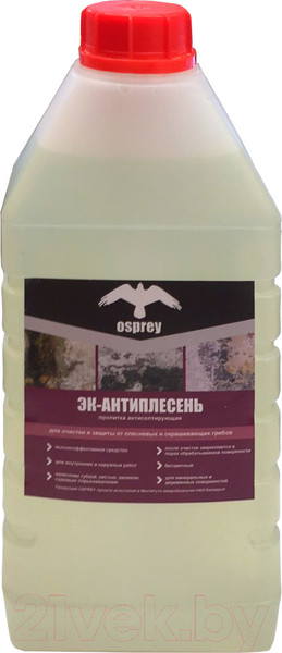 Изображение товара Пропитка для фасадов и стен Osprey Эк-Антиплесень (1л)