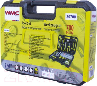 Изображение товара Универсальный набор инструментов WMC Tools 20700(47911)