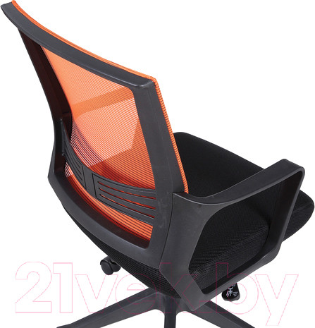 Изображение товара Кресло офисное Brabix Balance MG-320 с подлокотниками / 531832 (черный/оранжевый)