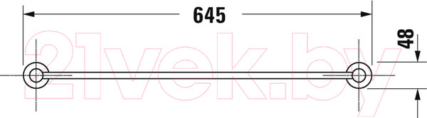 Изображение товара Держатель для полотенца Duravit D-Code 99241000