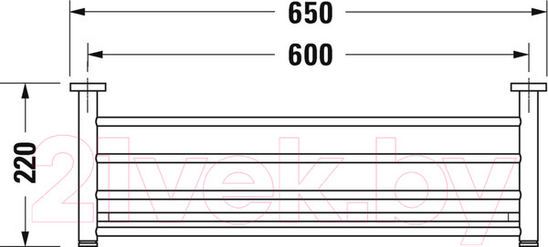 Изображение товара Полка для полотенца Duravit D-Code 99251000