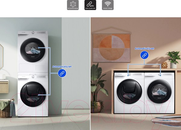 Изображение товара Стирально-сушильная машина Samsung WD10T654CBHLP