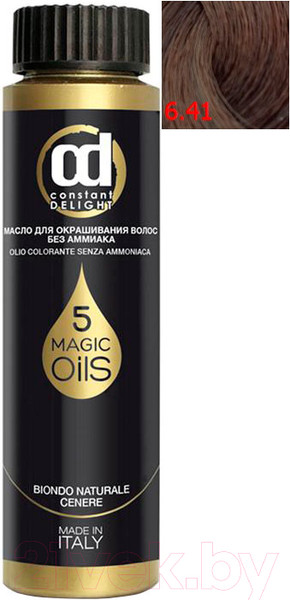 Изображение товара Масло для окрашивания волос Constant Delight Olio-Colorante без аммиака 6.41 (50мл, светло-каштановый бежевый сандре)