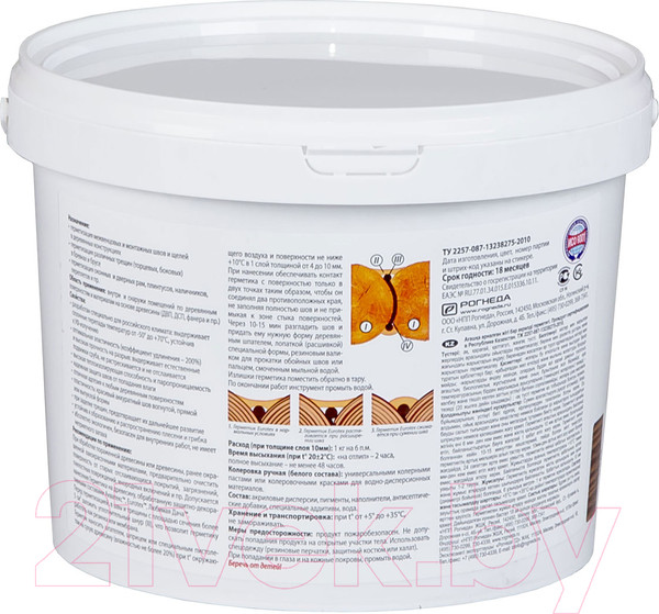 Изображение товара Герметик акриловый Eurotex Орех (3кг)