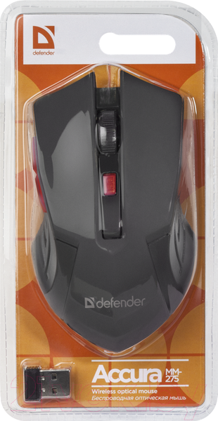 Изображение товара Мышь Defender Accura MM-275 / 52276 (красный)