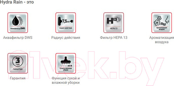 Изображение товара Пылесос Arnica Hydra Rain / ET12101 (зеленый)