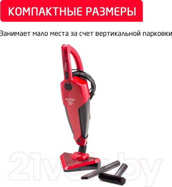 Изображение товара Вертикальный пылесос Arnica Tria Pro / ET13310 (красный)